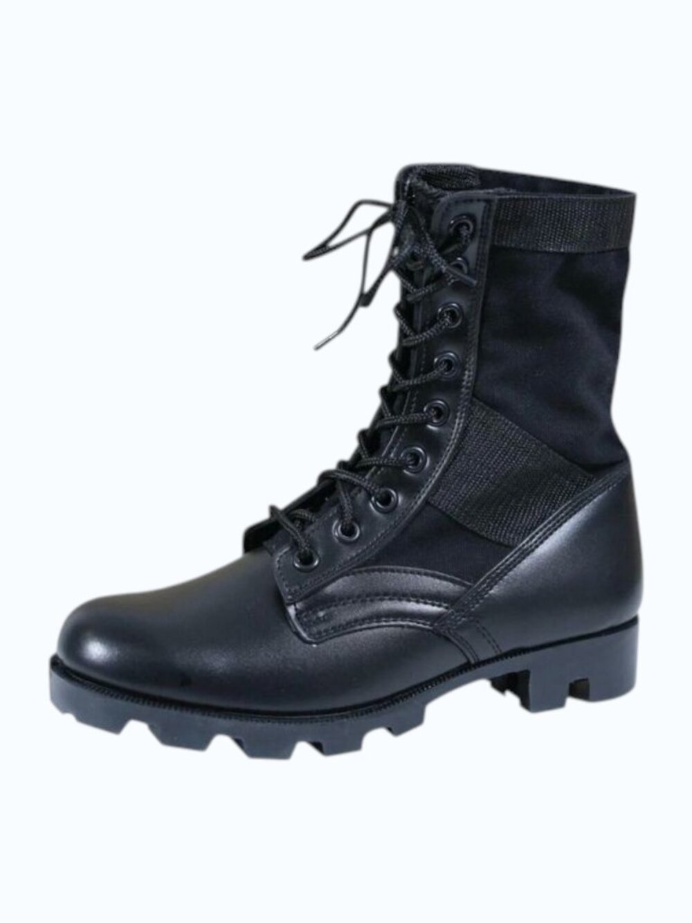 Rothco 5081 Black Leather Military G.I. Style 8" Jungle Boots Mens Size 13 Army
